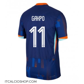 Olanda Cody Gakpo #11 Seconda Maglia Europei 2024 Manica Corta